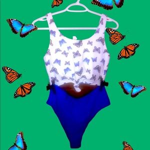 Shein two piece butterfly bathing suit